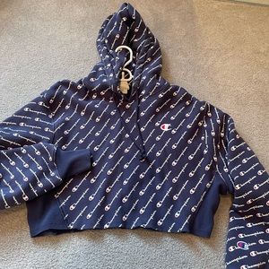 Champion cropped hoodie